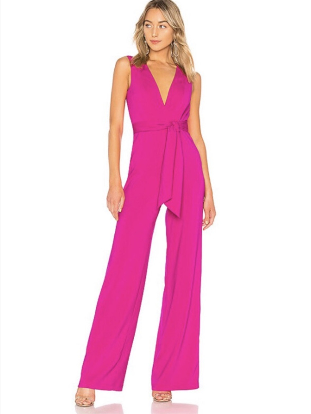JAYGODFREY Kastor Jumpsuit, Bright Fuchsia